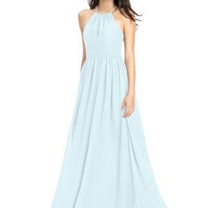 Azazie bridesmaid dress. Kailyn style. Mist color. Worn once. Not altered